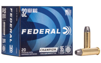 Federal Champion .32 H&R Magnum 95 gr Lead Semi Wadcutter (LSWC) 20-Round Box