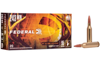 Federal Fusion .243 Winchester 95 gr Boat Tail Soft Point, 20 Rounds