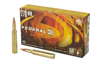 Federal Fusion .270 Winchester 150 Gr Boat Tail Soft Point 20 Rounds
