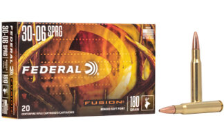 Federal Fusion .30-06 Springfield 180 gr Boat Tail, 20 Rounds