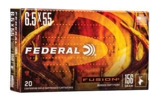Federal Fusion 6.5X55 Swedish 156Gr Soft Point 20 Rounds