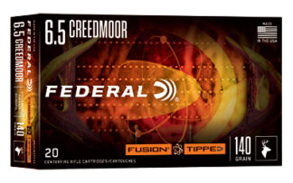 Federal Fusion Tipped 6.5mm Creedmoor 140 gr Polymer Tip 20-Round Box
