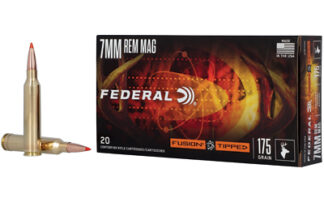Federal Fusion Tipped 7mm Remington Magnum 175gr Polymer Tip 20-Round Box
