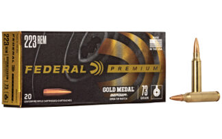Federal Gold Medal .223 REM/5.56 NATO 73 gr Boat Tail 20-Round Box
