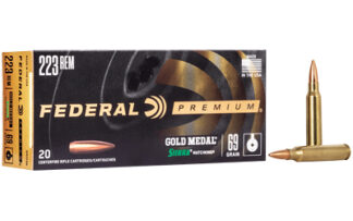 Federal Gold Medal .223 REM/5.56 NATO 69 gr Sierra MatchKing BTHP 20 Rounds