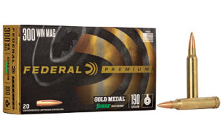 Federal Gold Medal .300 Winchester Magnum 190 Gr BT Hollow Point Ammo (20 Rounds)