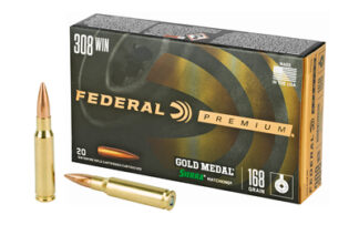 Federal Gold Medal GM308M 168gr Boat Tail Hollow Point 20-Round Box