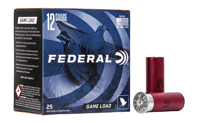 Federal Game-Shok Upland 12 Gauge 2.75 in #6 Lead Shot 1 oz, 25 Rounds
