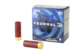 Federal Game Load 12 Gauge 2.75 in #7.5 Lead Shot, 1 1/8 oz, 25 Rounds