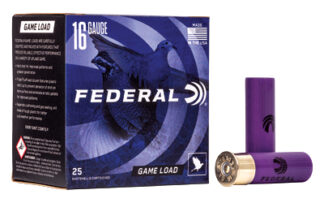 Federal Game-Shok Upland 16 Gauge 2.75 in #8 Lead Shot, 1 oz, 25 Rounds