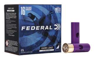 Federal Game Load 16 Gauge 2.75 in #7.5 Lead Shot, 1 1/8 oz, 25 Rounds