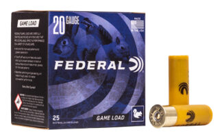 Federal Game Load 20 Gauge 2.75 in #6 Lead Shot 7/8 oz 25 Rounds