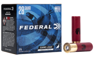 Federal Game-Shok Hi-Bird 28 Gauge 2.75 in Shell 1 oz #7.5 Shot, 25 Rounds