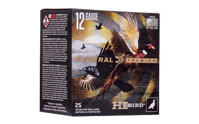 Federal Hi-Bird 12 Gauge 2.75 in #5 Lead Shot 1 1/4 oz 25 Rounds Per Box