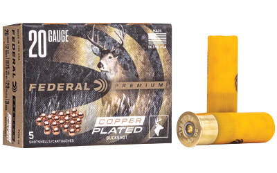 Federal Premium Vital-Shok 20 Gauge 2.75 in #3 Buck 1 1/8 oz 5-Round Box