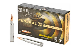 Federal Premium .280 Ackley Improved 168 Grain Berger Hybrid Hunter 20 Rounds