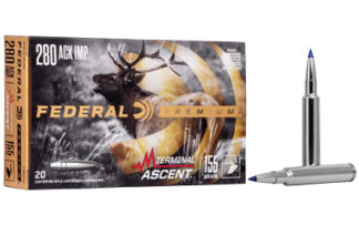 Federal Premium .280 Ackley Improved 155 gr Terminal Ascent Ammo, 20 Rounds
