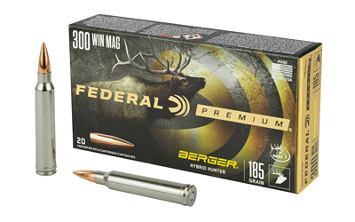 Federal Premium .300 Winchester Magnum 185gr Hybrid Hunter (Berger) 20-Round Box