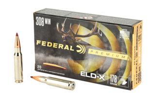 Federal Premium ELD-X .308 / 7.62 NATO 178 Grain Polymer Tip, 20 Rounds Per Box