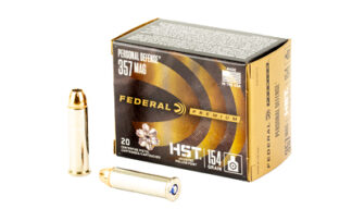 Federal HST Personal Defense .357 Magnum 154 gr Jacketed Hollow Point, 20 Rounds