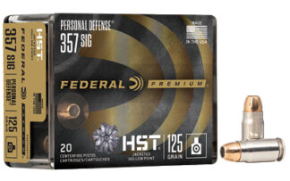 Federal Premium HST .357 Sig 125 Grain JHP, 20 Rounds Per Box