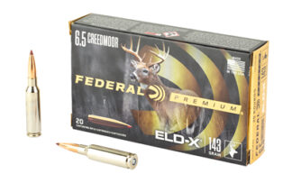 Federal Premium 6.5 Creedmoor 143 gr Polymer Tip ELD-X (20 Rounds)