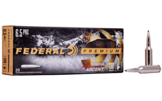 Federal Premium Terminal Ascent 6.5 PRC 130 gr Nickel-Plated Brass 20 Rounds