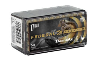 Federal Premium .17 HMR 17 gr V-MAX Varmint Ammo, 50 Rounds