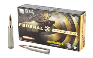 Federal Premium 7 mm Remington Magnum 168 gr Hybrid Hunter Rifle Ammunition