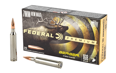 Federal Premium 7 mm Remington Magnum 168 gr Hybrid Hunter Rifle Ammunition