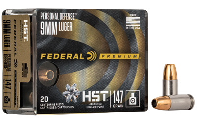 Federal Premium HST 9mm 147gr JHP 20 Rounds