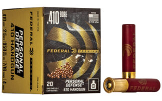 Federal Premium .410 Bore 2.50 in Shotshell with #4 Shot, 20 Rounds