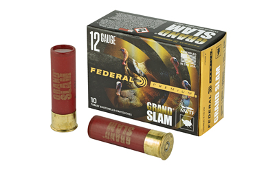 Federal Premium Grand Slam 12 Gauge 3 in #4 Shot, 1.75 oz, 10 Rounds Per Box
