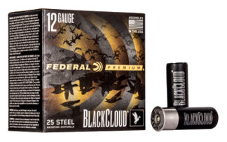 Federal Black Cloud FS Steel 12 Gauge 2.75 in #4 Steel Shot, 1 1/8 oz, 25 Rounds