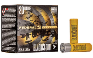Federal Black Cloud FS Steel 20 Gauge 3 in #4 Shot, 1 oz, 25-Round Box