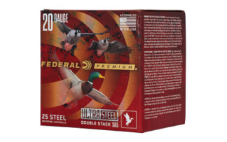 Federal Premium Ultra Steel 20 Gauge 3 in 1 oz #3/#5 Steel Shot, 25 Rounds