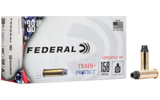 Federal Train & Protect 38 Special 158 gr VHP Hollow Point, 50 Rounds Per Box