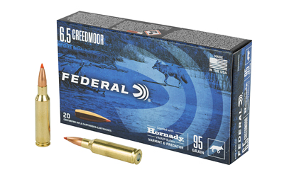 Federal Varmint & Predator 6.5mm Creedmoor 95 gr V-Max (20 Rounds)