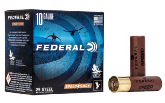 Federal Ammunition Speed-Shok 10 Gauge 3.5 in Steel Shot #2 1 1/2 oz, 25 Rounds