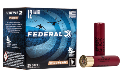 Federal Speed-Shok 12 Gauge 3.5 in #3 Steel Shot 1 3/8 oz 25 Rounds