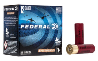 Federal Speed-Shok 12 Gauge 3" #3 Steel Shot Waterfowl Load, 1 1/8 oz, 25 Rounds/Box