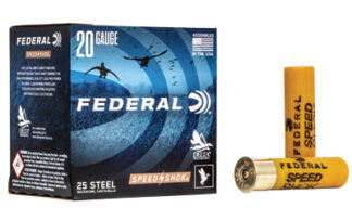 Federal Speed-Shok 20 Gauge 3 in Steel #2 Shot 7/8 oz, 25 Rounds Per Box