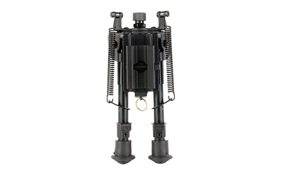Firefield Compact Bipod 6-9 in Adjustable Legs, Black Aluminum Swivel Stud Attachment