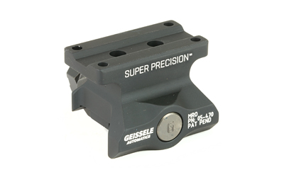 Geissele Automatics Super Precision MRO Mount, Trijicon MRO, Lower 1/3 Co-Witness, Black