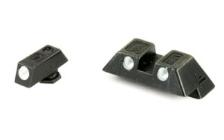 Glock OEM Night Sight Set 6.9mm Tritium Inserts, Green Dot