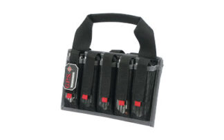 G*Outdoors Mag Tote Magazine Tote, Holds 10 Pistol Magazines, Black Nylon
