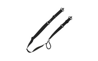 GrovTec Sabre QS 2-Point Sling with 1 in Webbing, Matte Black, Includes Push-Button Swivels
