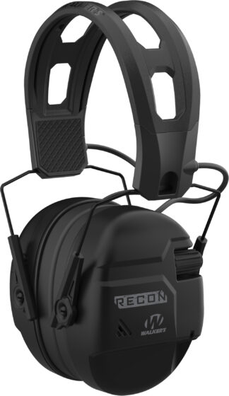 Walkers Recon Digital Electronic Earmuff, Over-the-Head, Black