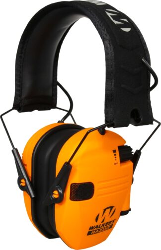 Walkers Razor Slim Electronic Muff 23 dB Over the Head Blaze Orange/Black