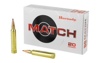Hornady .300 Winchester Magnum 195 gr ELD Match Brass Case Ammo, 20 Rounds Per Box